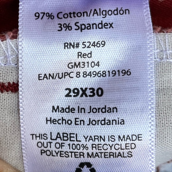 GEORGE Tapered Chino Pants Sz 29X30 - Picture 7 of 8